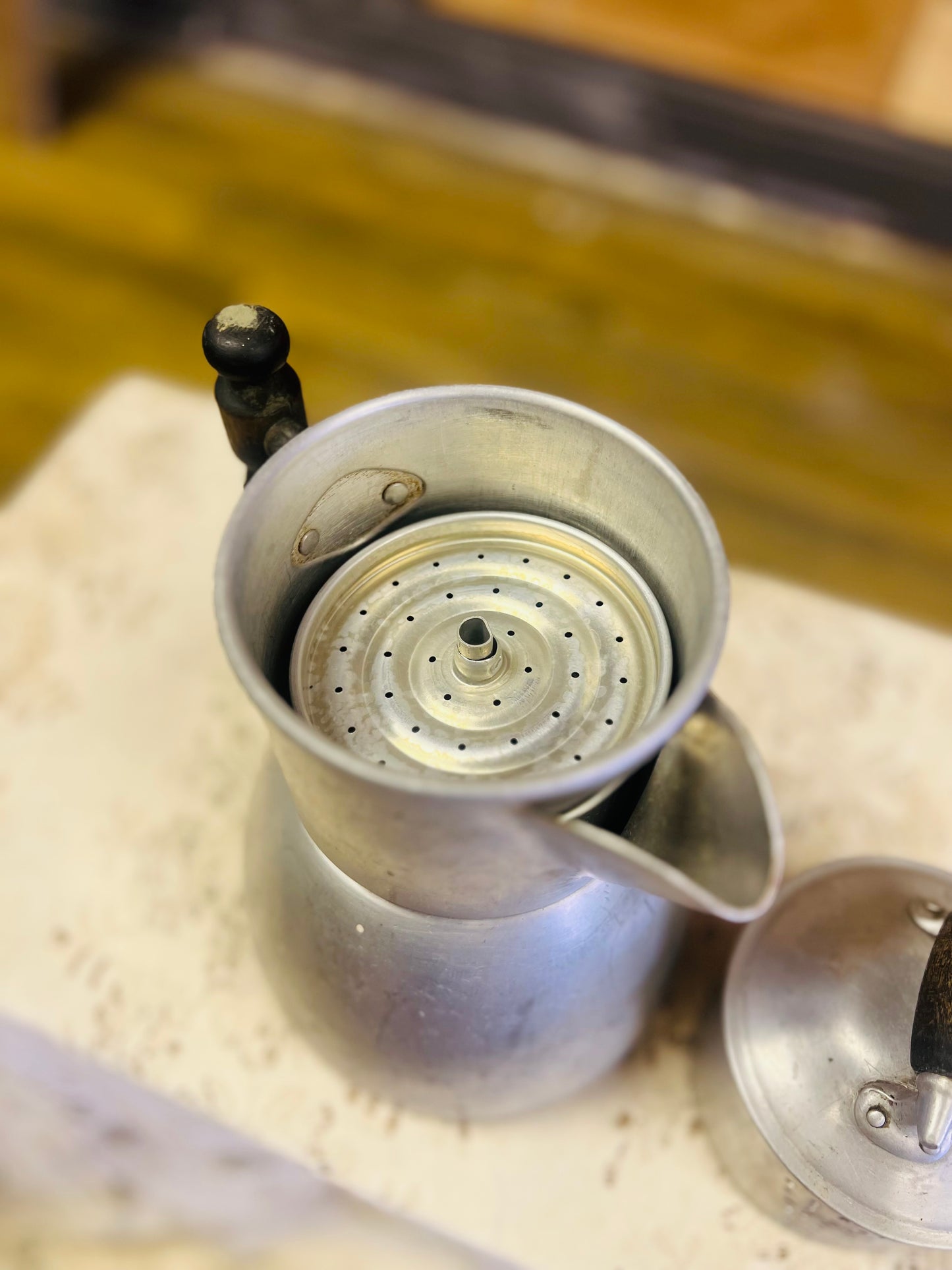 Vintage Wear-Ever Aluminum Stove Top Percolator