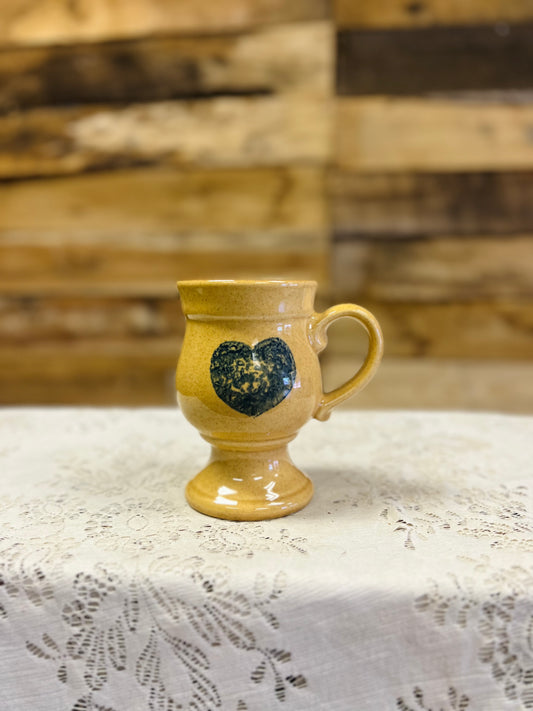 Vintage Pfaltzgraff Blue Heart Mug