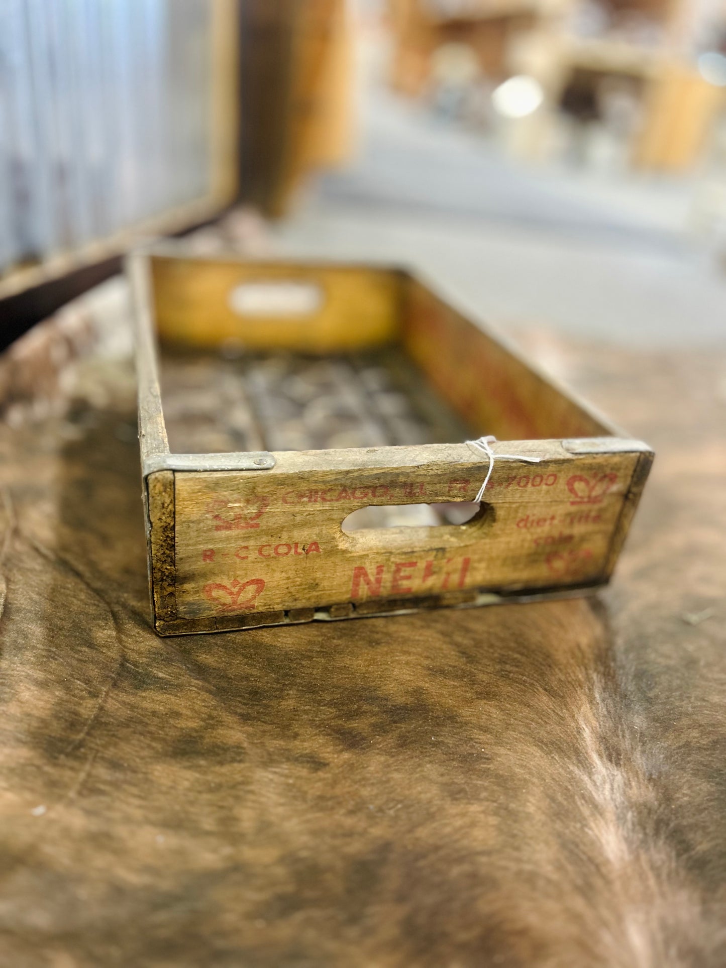 Vintage Wood Crate Royal Crown Cola Cola Diet Rite NEHI Chicago, IL