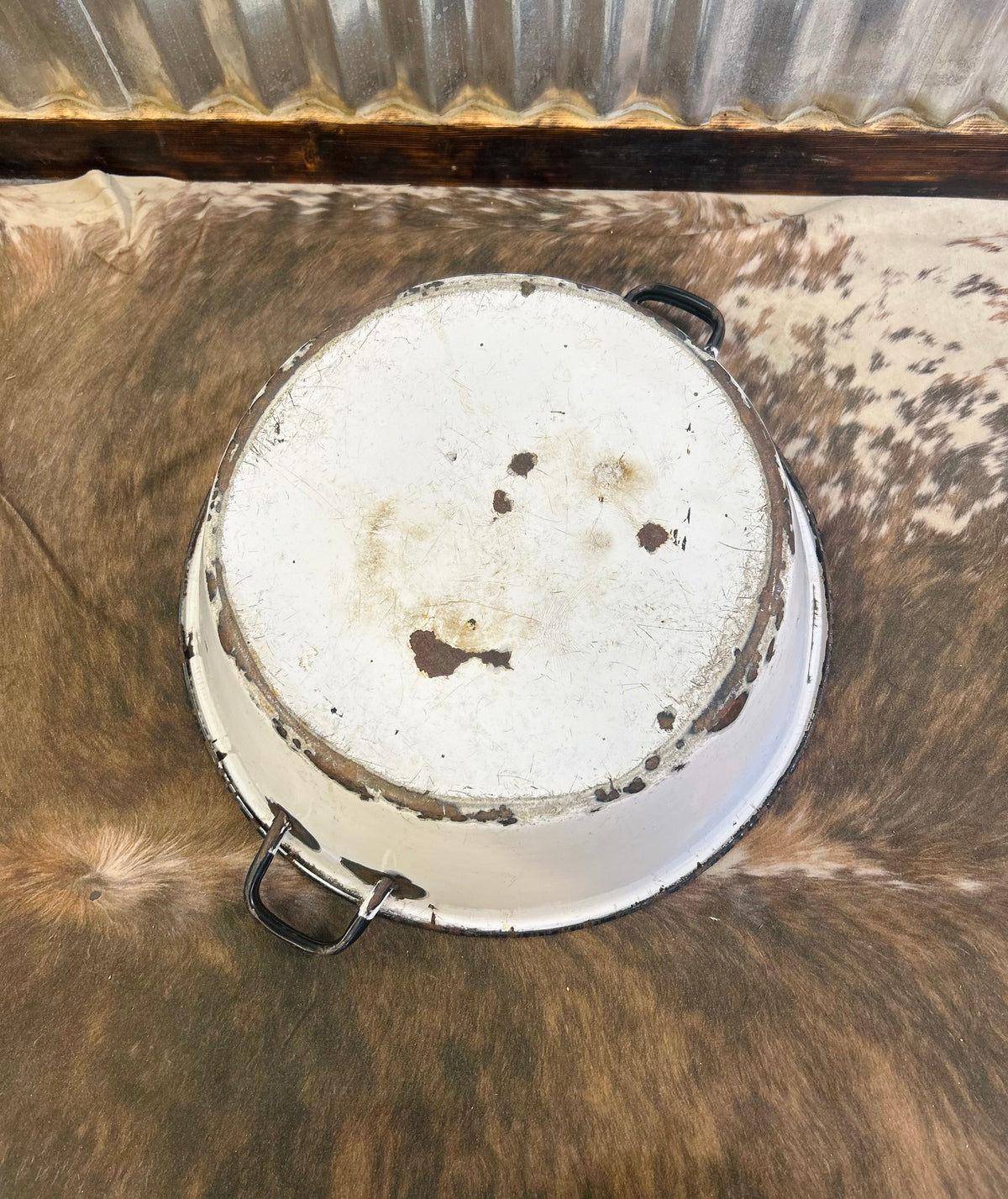 Old Extra Large Ceramic  Tub with Handles