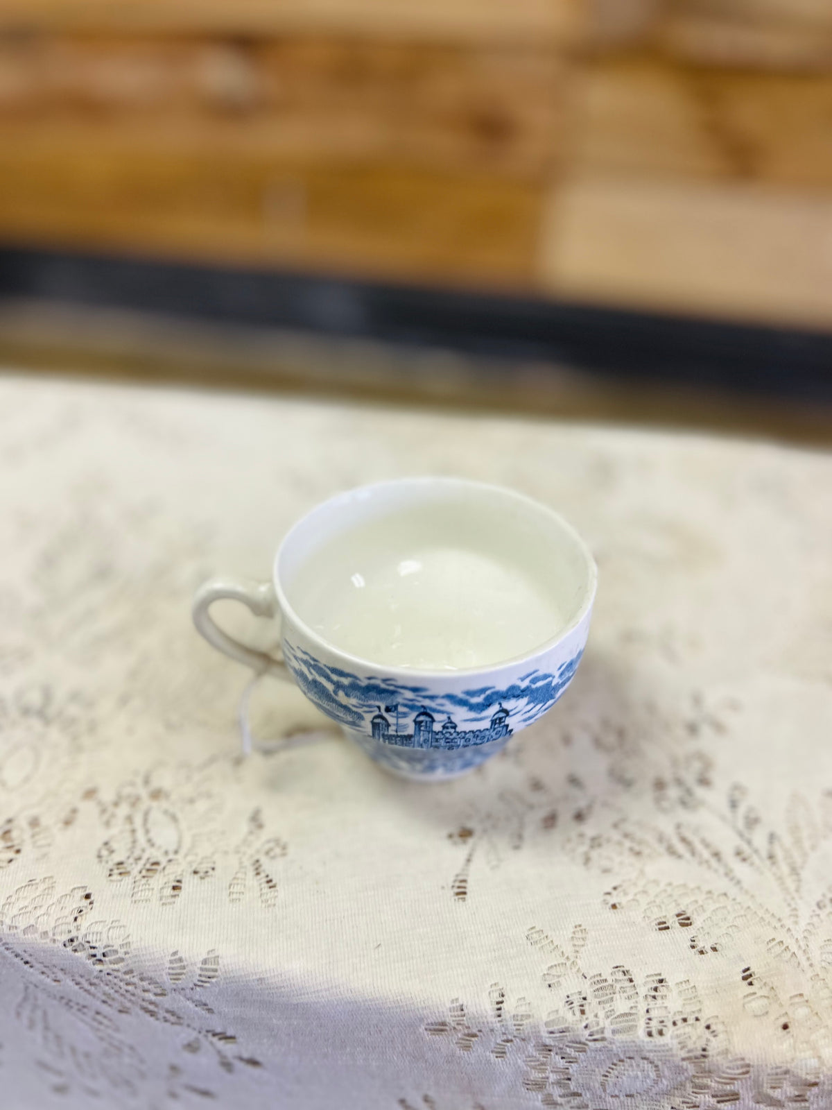 Vintage "Royal Homes Of Britain" Blue TeaCup