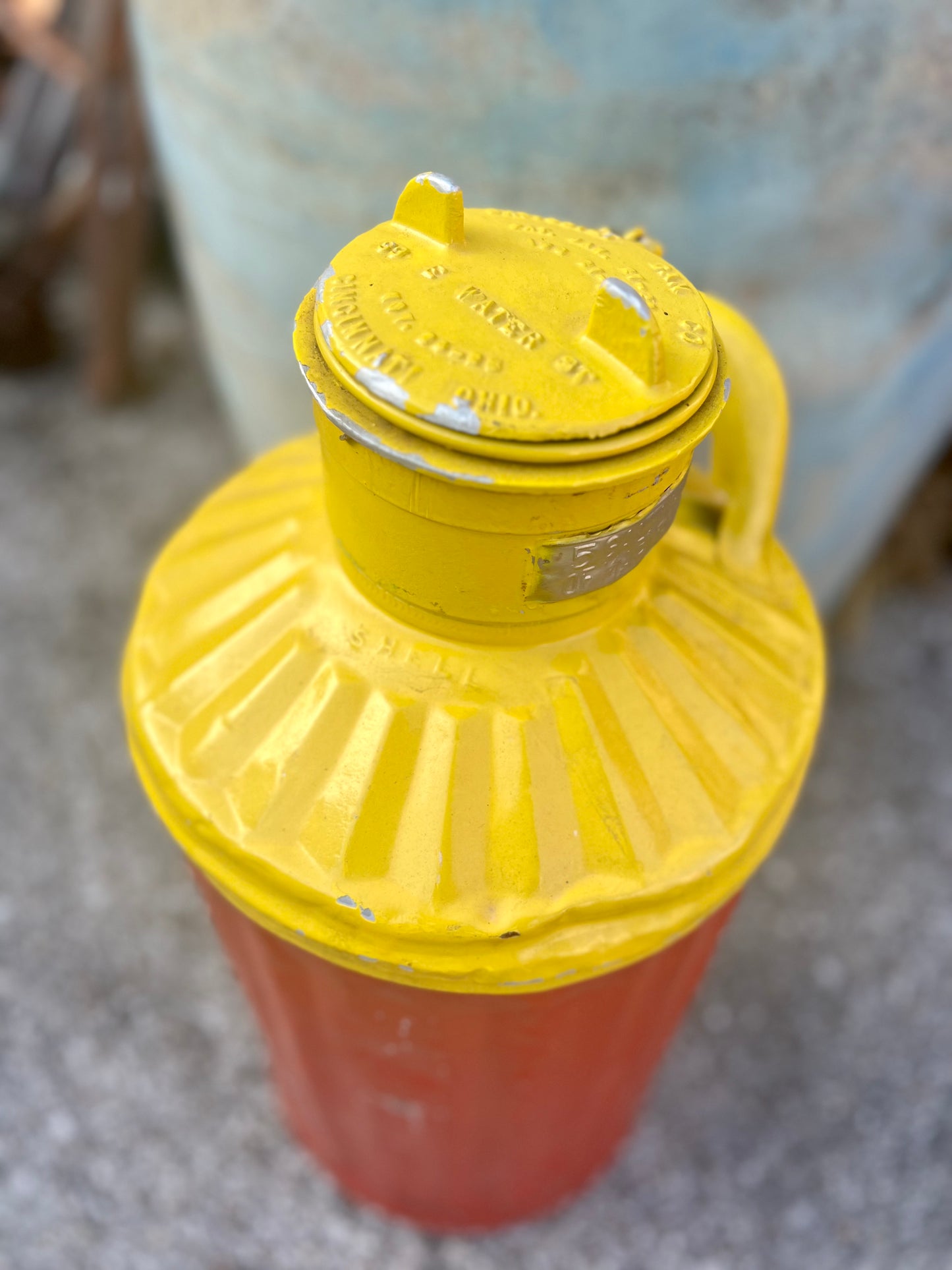 Shell Can Shell Oil Can 5 Gallon Vintage Old – The Olde General Store