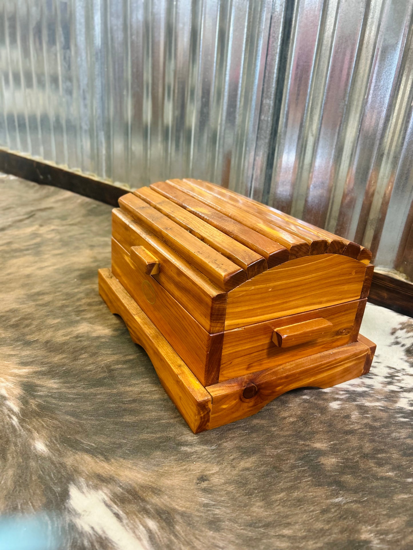 Very Old Hand Made Cedar Chest
