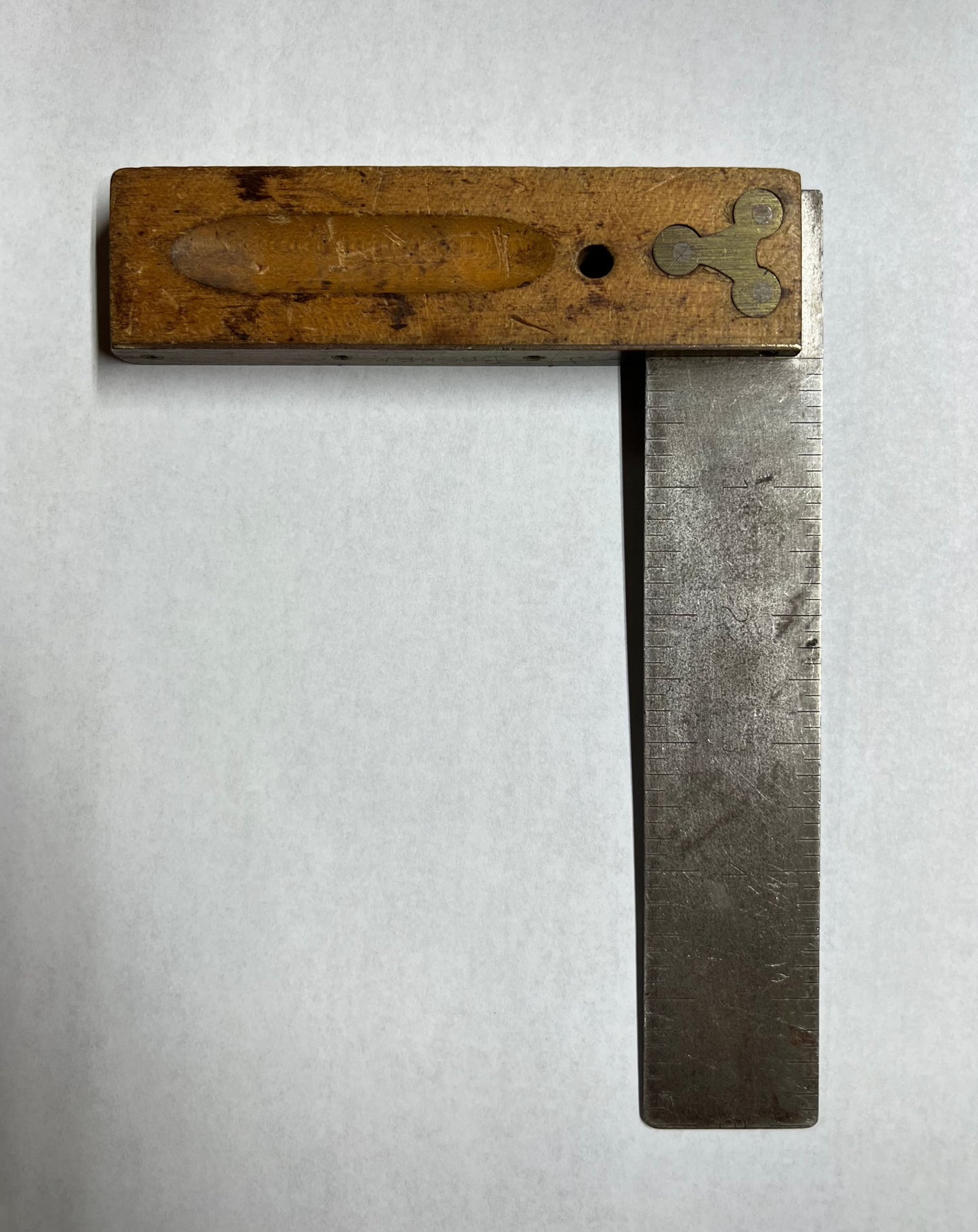 Vintage 6" Square with Wood Handle