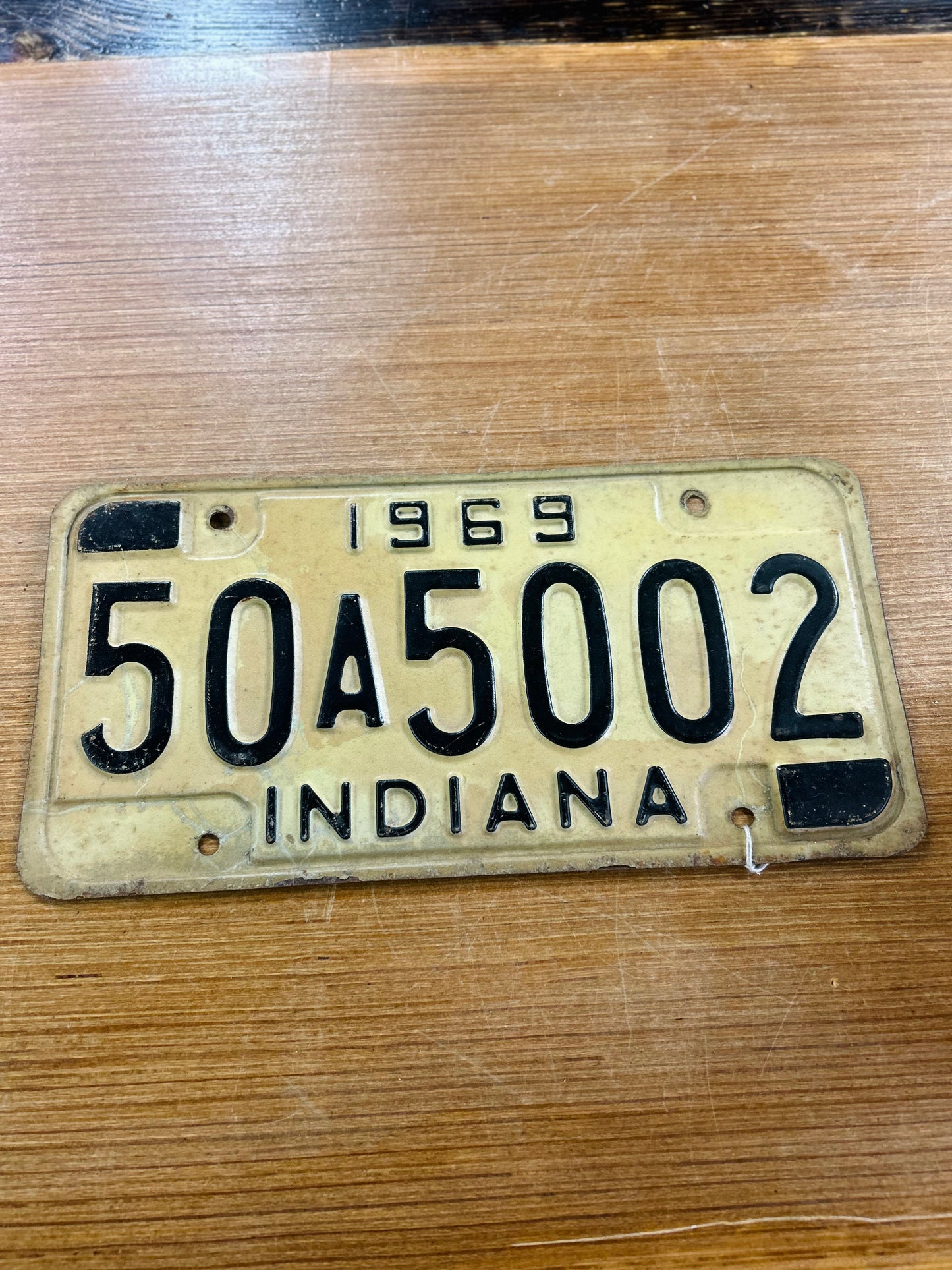 Vintage 1969 Indiana License Plate