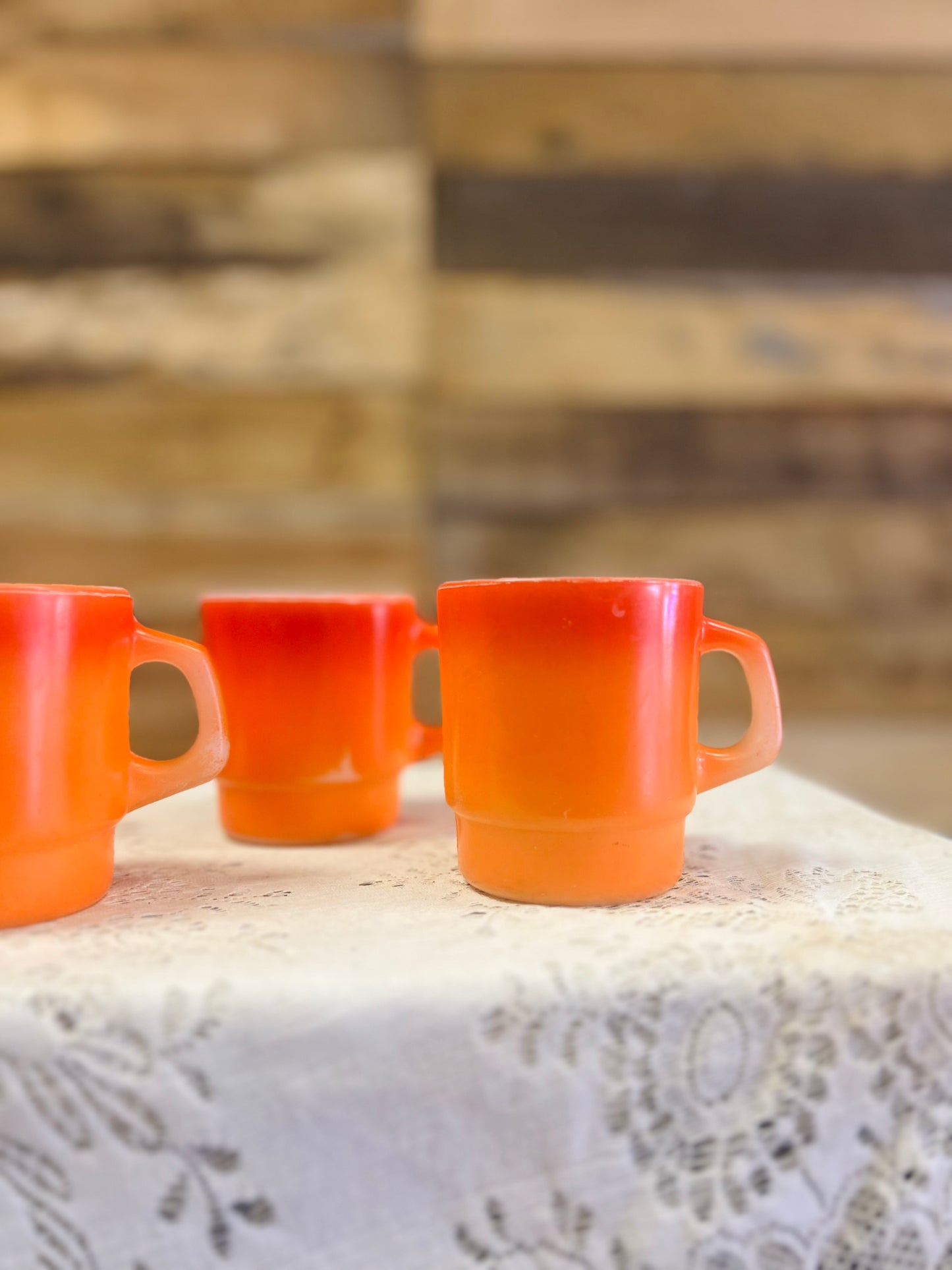 Vintage Set of Four Fire King Mugs