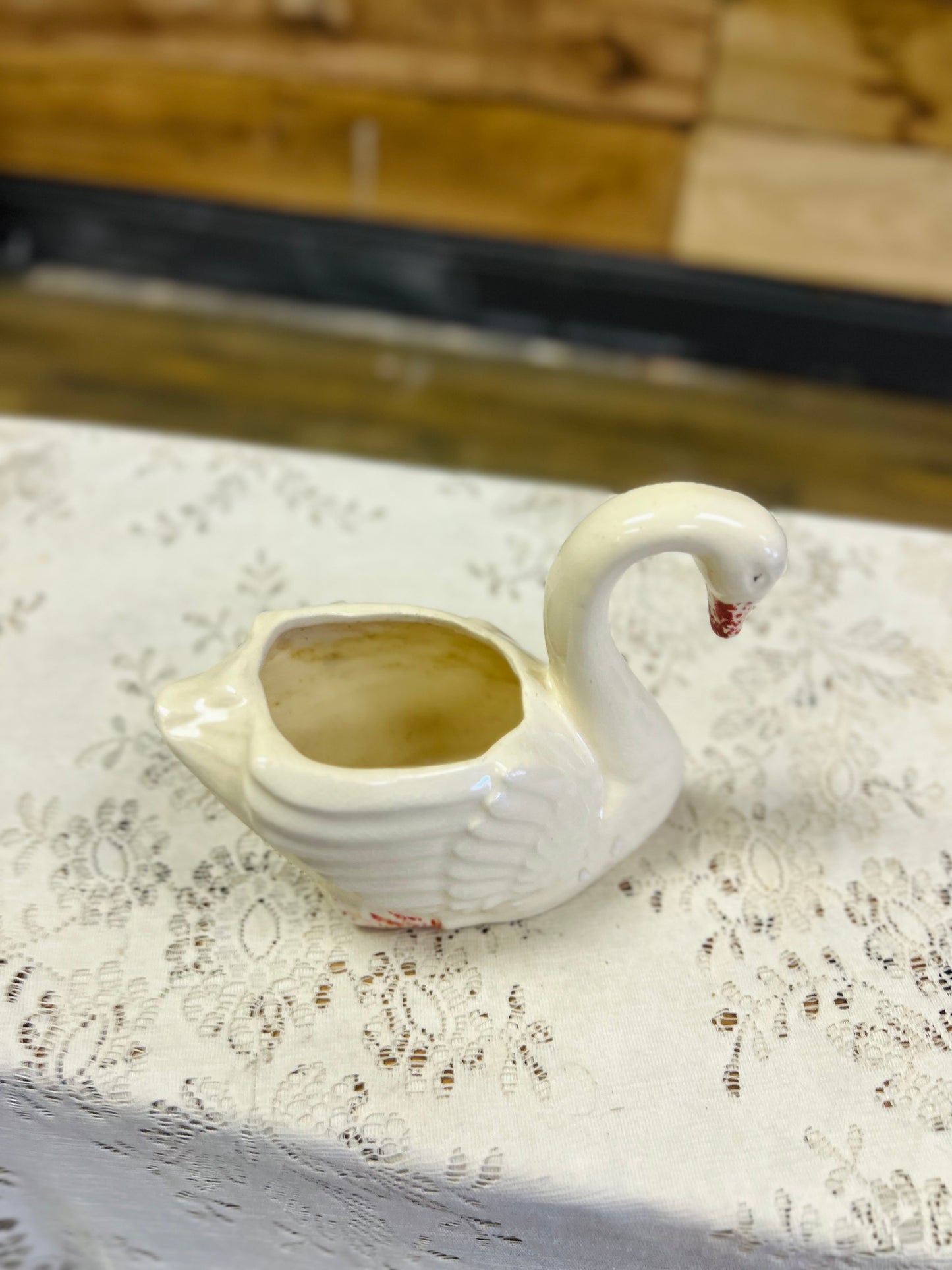 Vintage Swan Planter