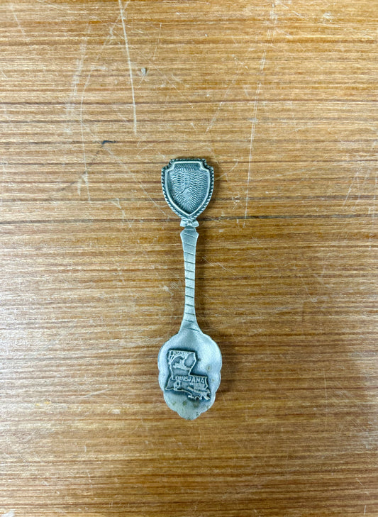 Vintage Louisiana Pewter Collectible Spoon