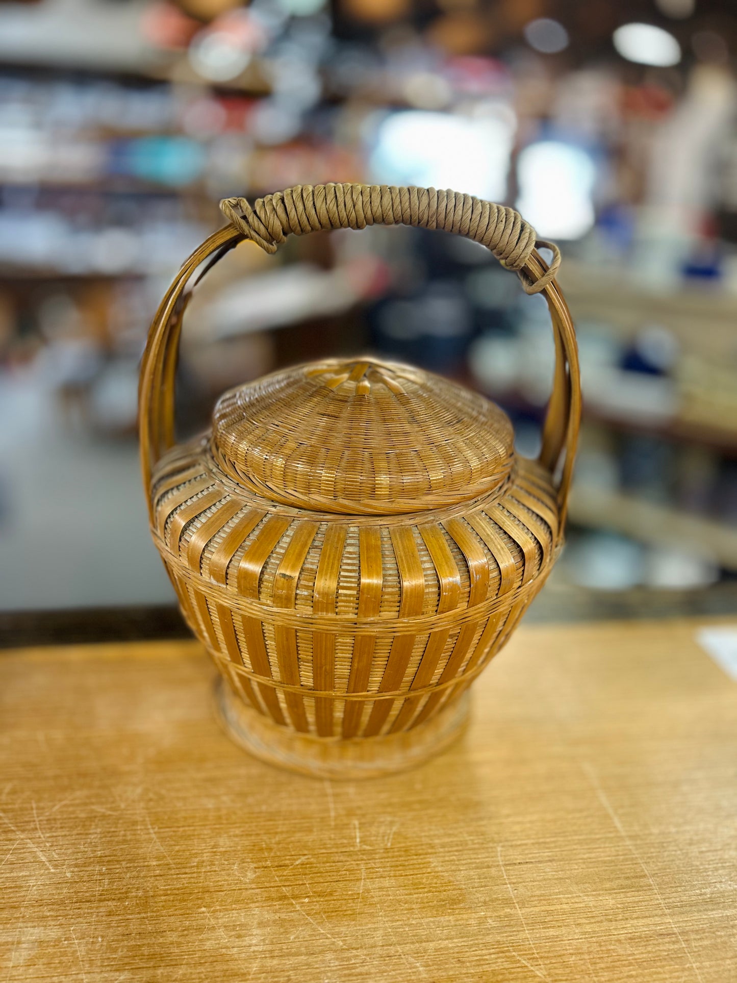 Vintage Cobra Snake Basket