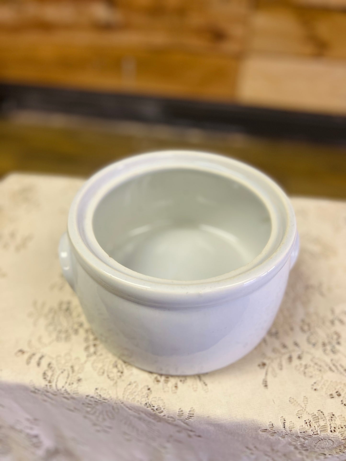 Vintage McCoy 1421 White Pot/Crock