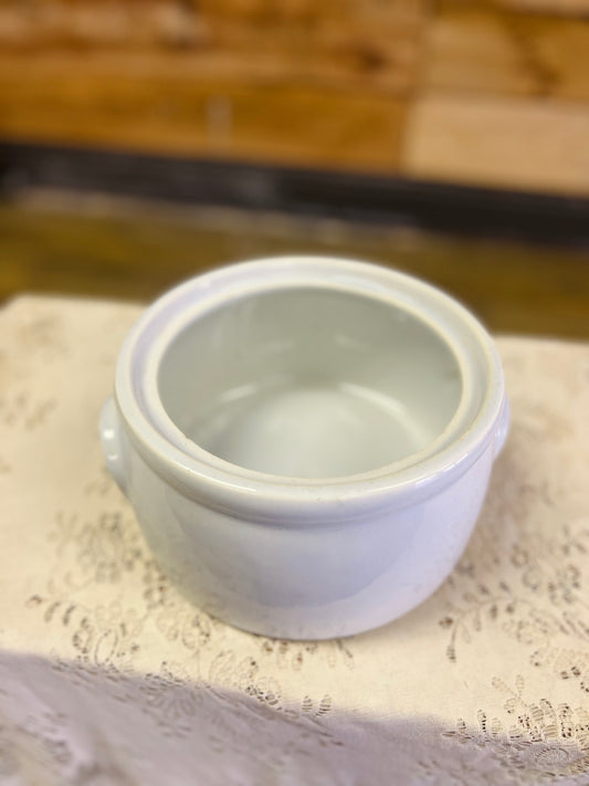 Vintage McCoy 1421 White Pot/Crock