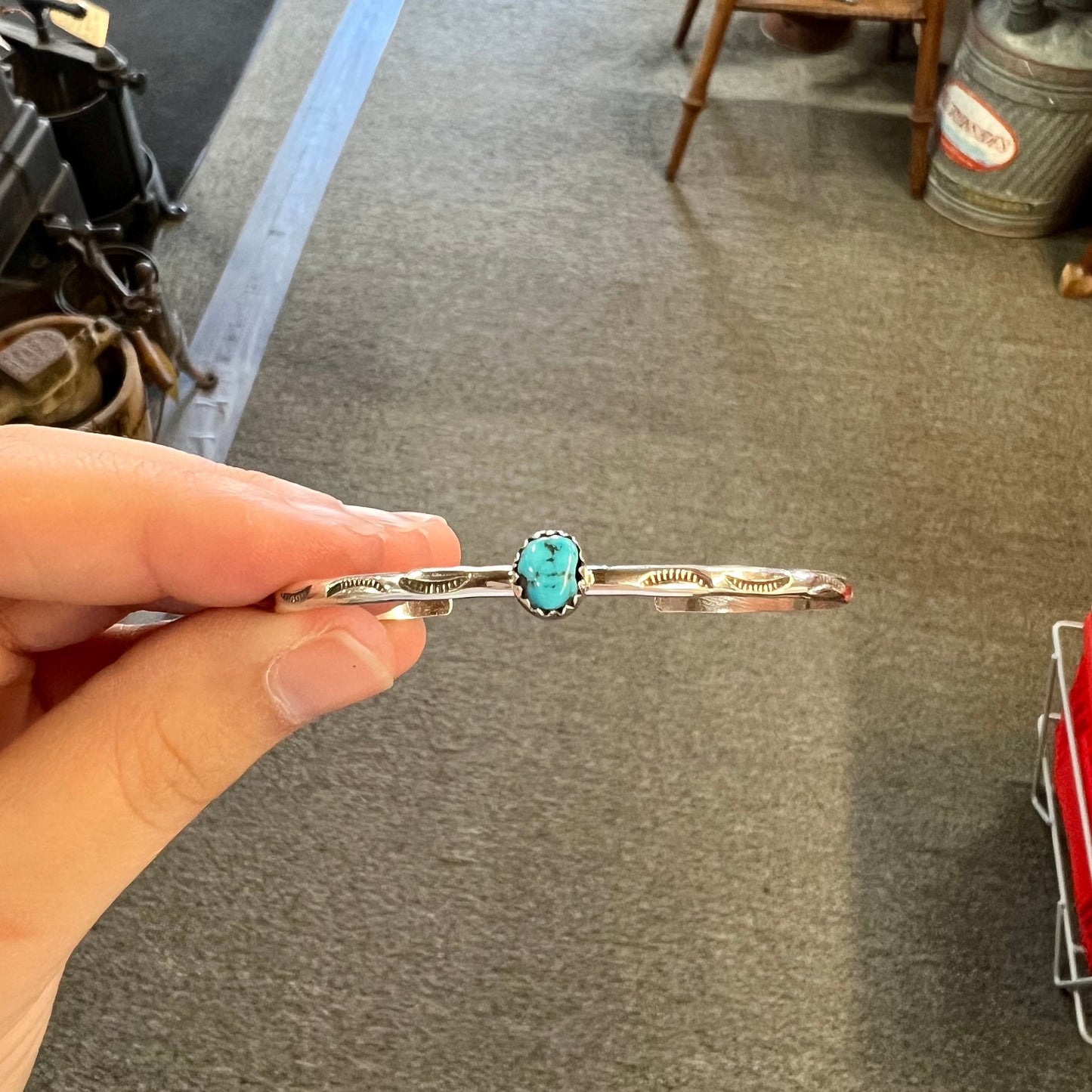 Turquoise Mini Stud Cuff Bracelet