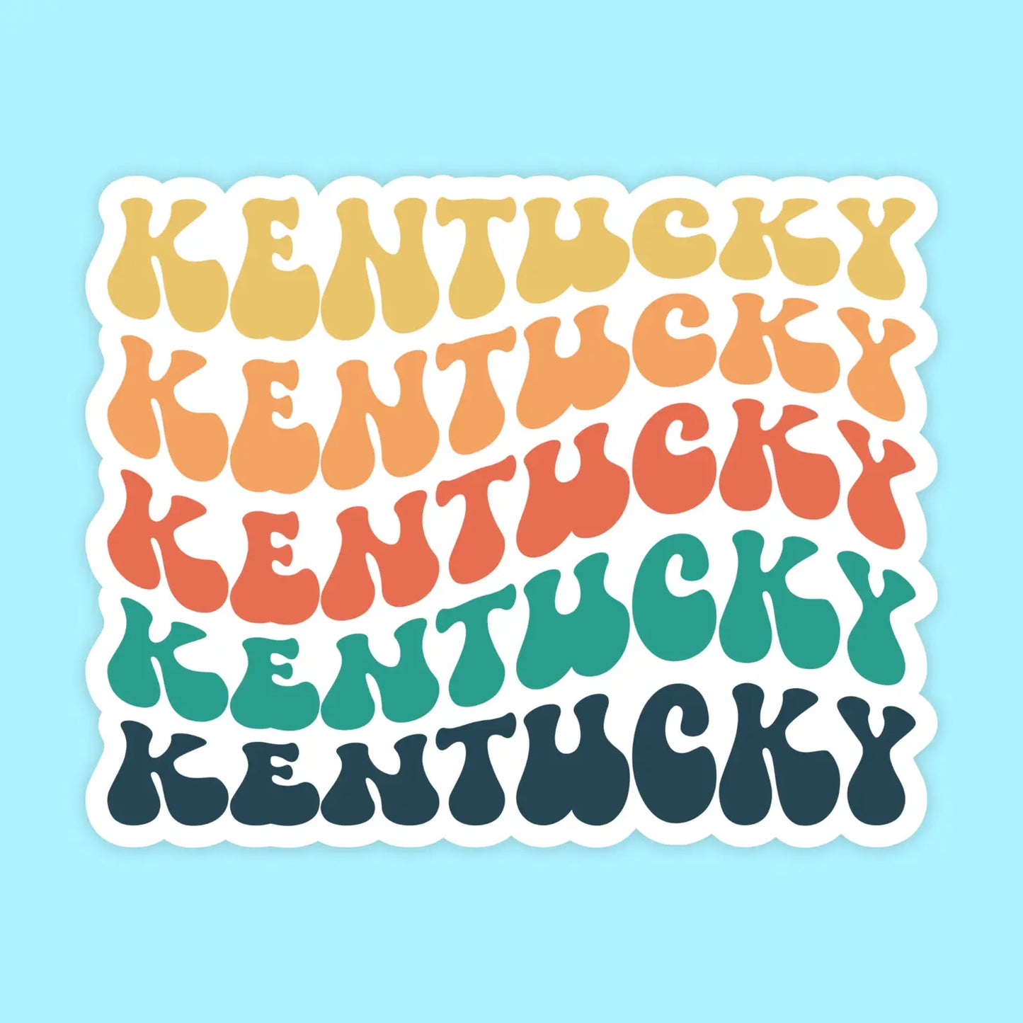 Kentucky Retro Sticker