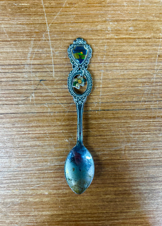 Vintage Collectible Missouri Spoon With Dogwood Flower Charm