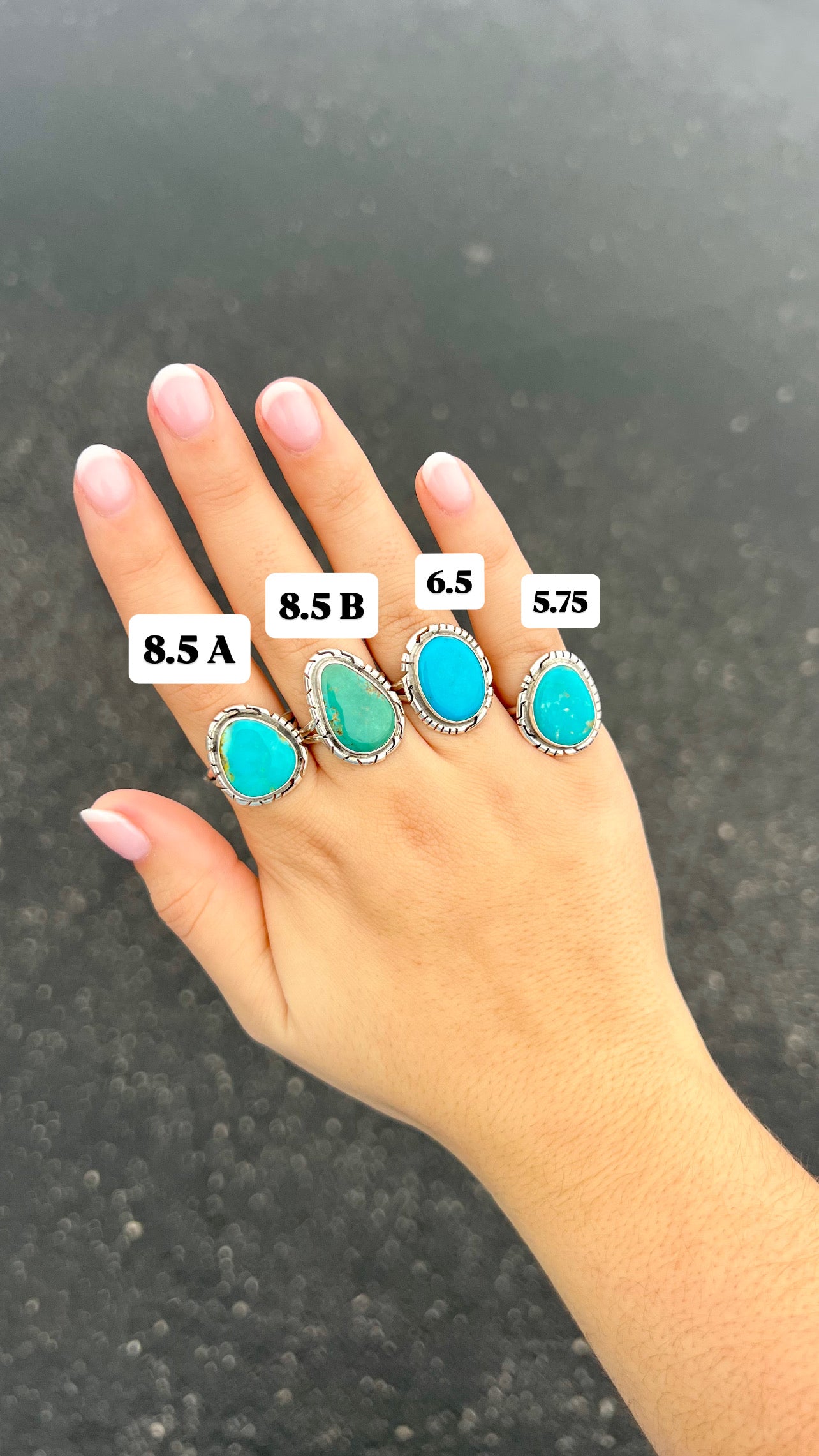 Dixie Sterling Silver and Genuine Turquoise Ring