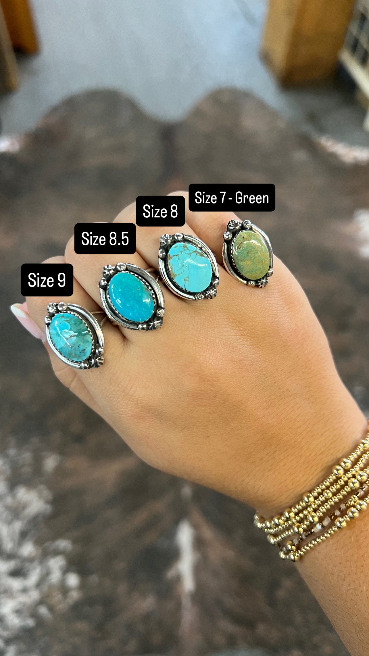 The Laramie Genuine Turquoise and Sterling Silver Ring