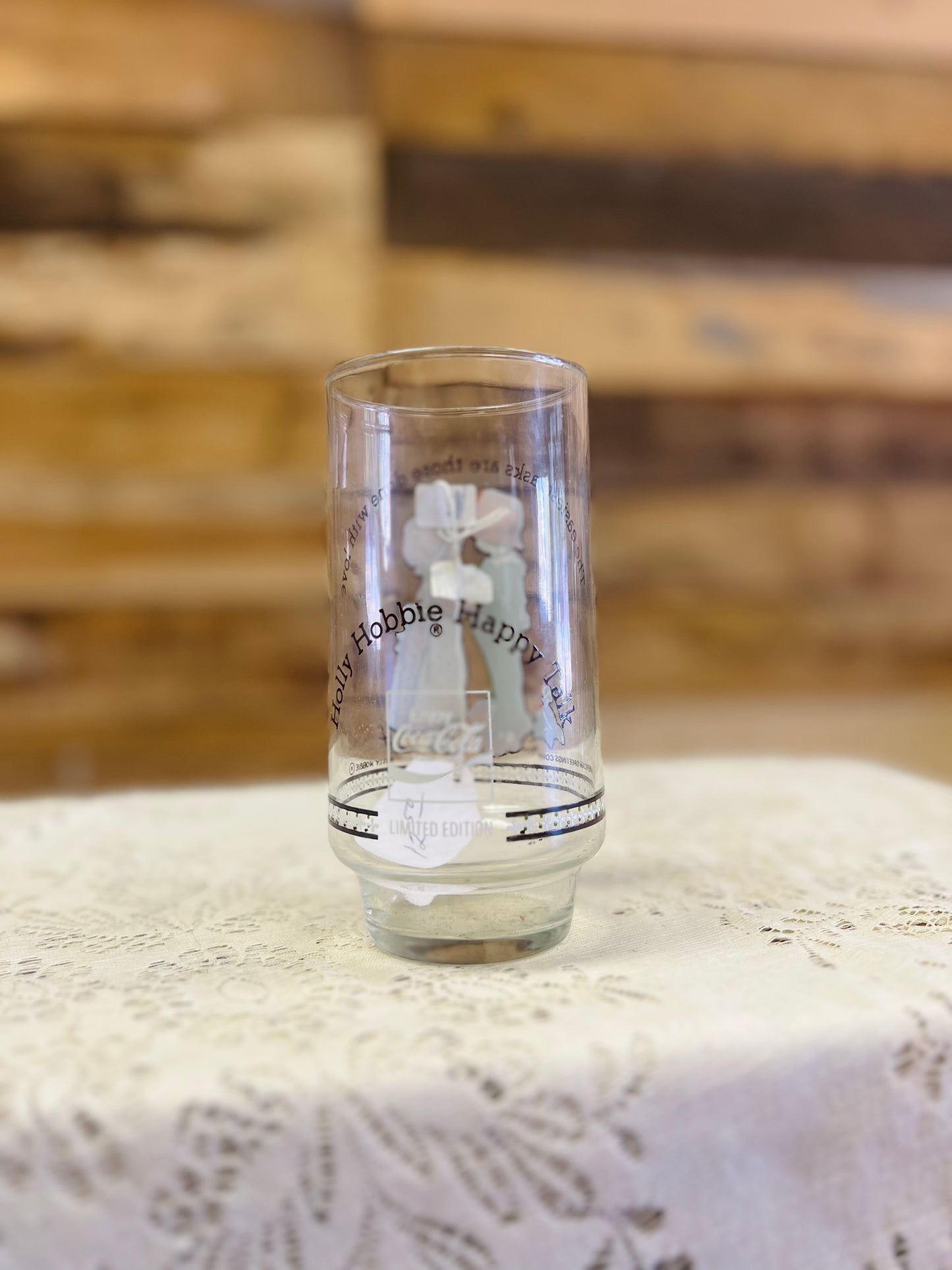 Vintage Holly Hobbie Glass Cup