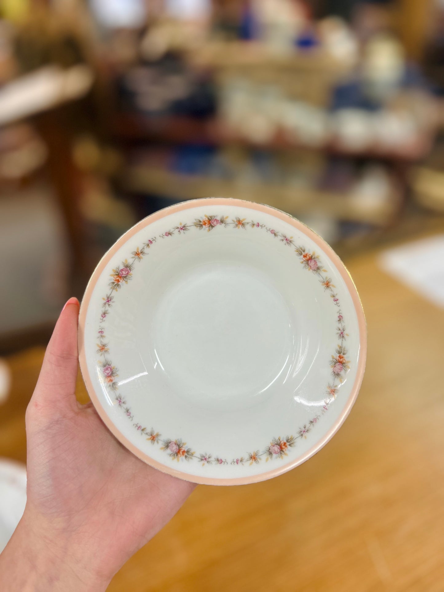Vintage Harmony House Venetion Rose Dessert Bowl Set