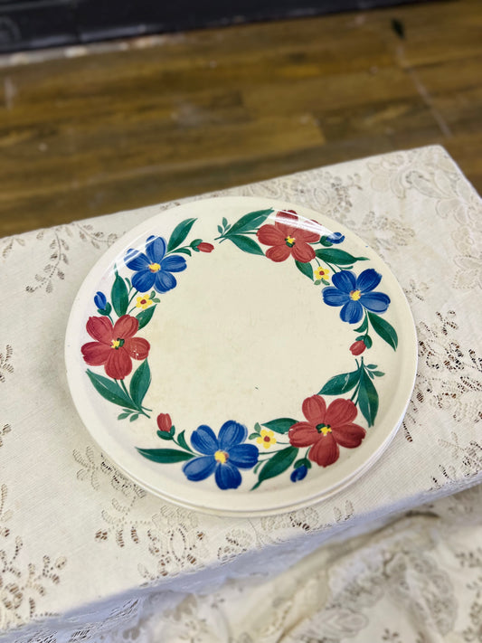 Vintage 1940s Paden City Pottery "Cosmos"Plate Shenandoah Ware SET of 4