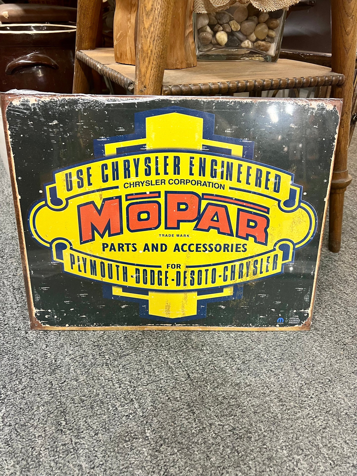 Mopar Logo 1937-1947 Metal Sign