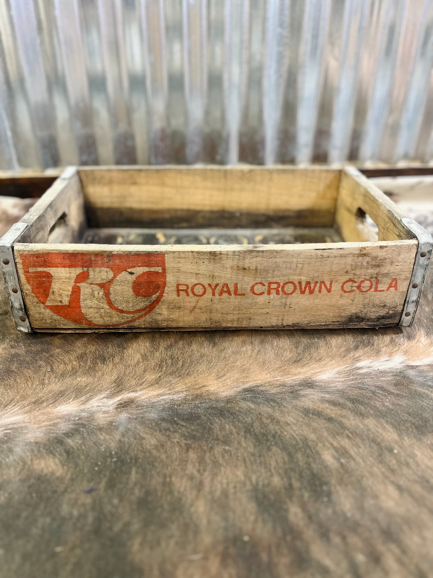Vintage 83 "RC" Royal Crown Cola Crate