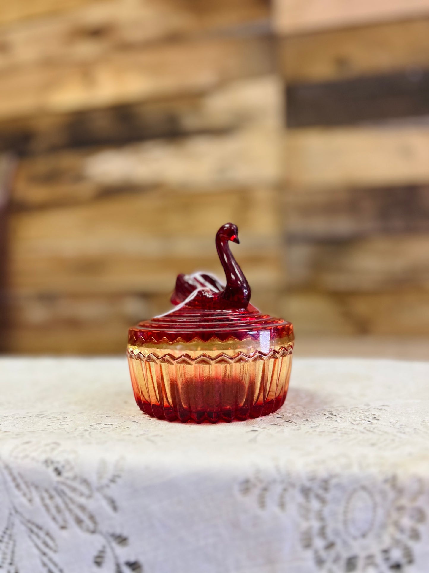 Vintage Swan Trinket Dish