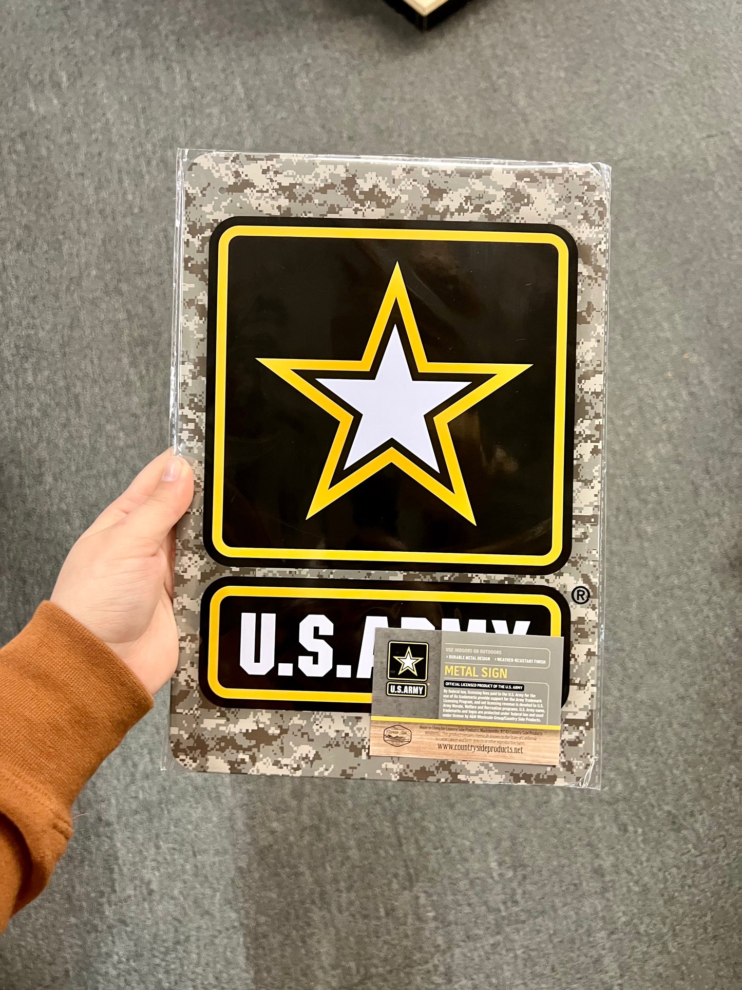 U.S. Army Star Metal Sign