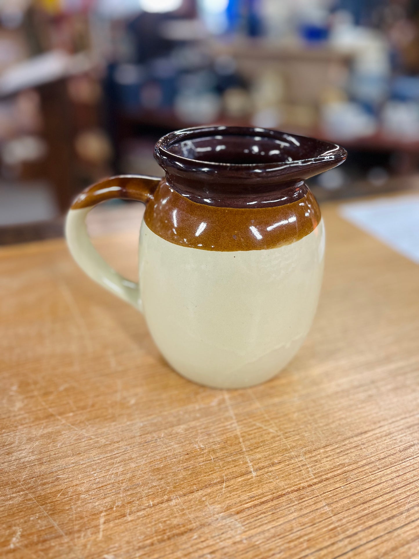 Vintage Pottery Water Pitcher
