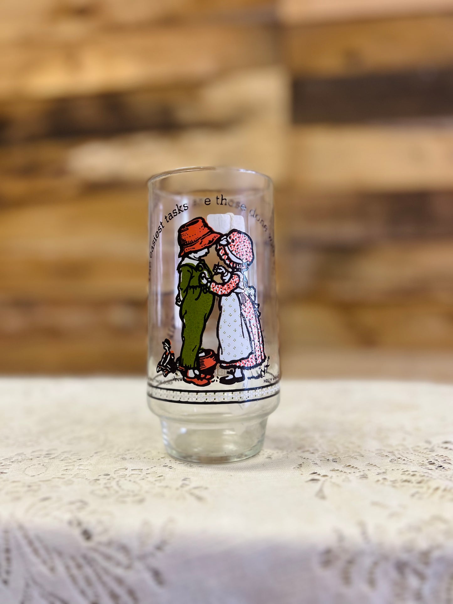 Vintage Holly Hobbie Glass Cup