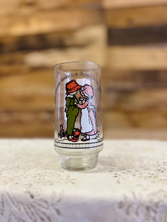 Vintage Holly Hobbie Glass Cup