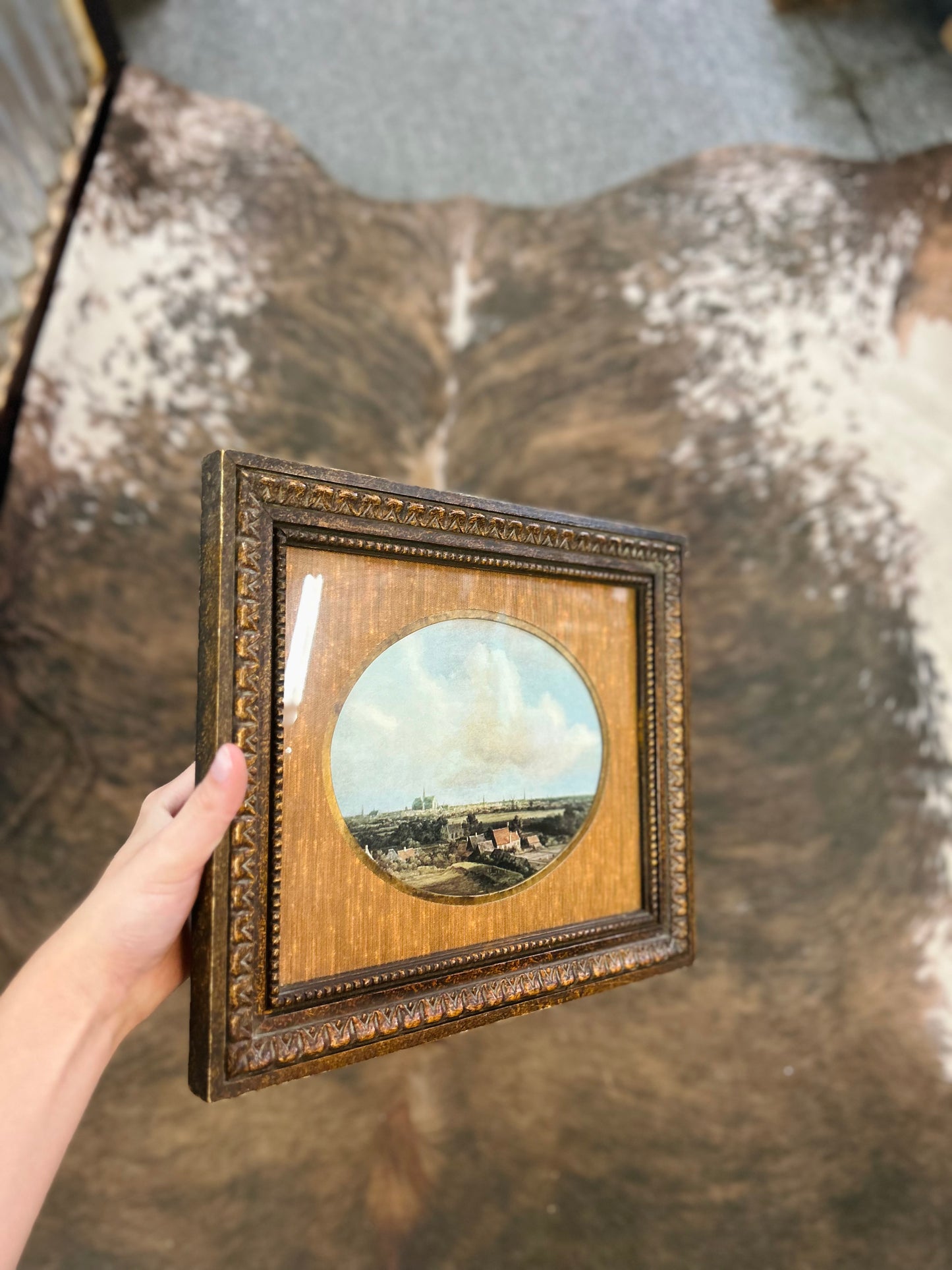 Vintage Belart Landscape Framed Painting