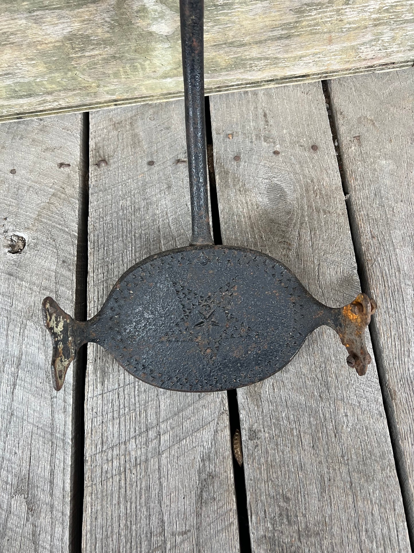 Old Stagecoach Iron Step with Star