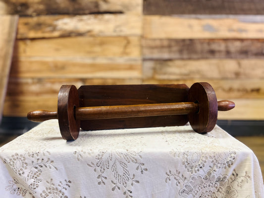 Vintage Wooden Wall Mount Paper Towl Holder