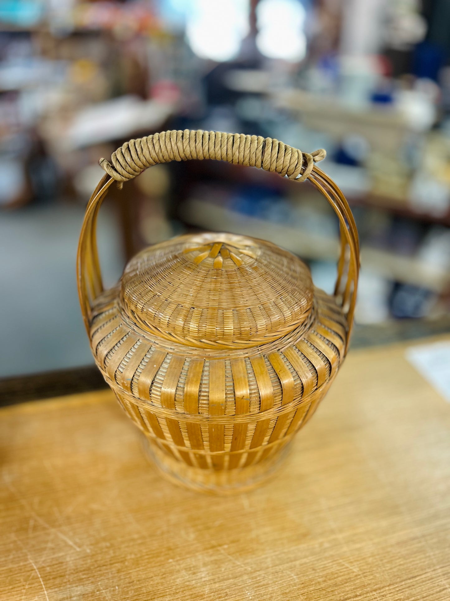 Vintage Cobra Snake Basket