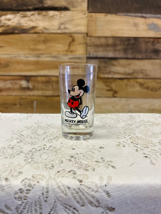 Vintage Walt Disney Productions Classic Mickey Drinking Glass