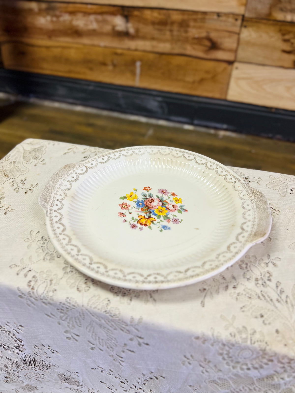 Vintage Floral Tray