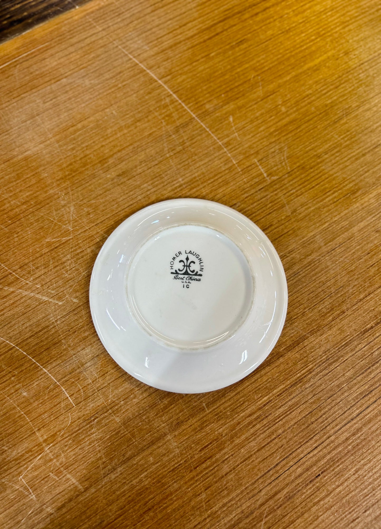 Vintage Homer Laughlin and Shenango 3 Creamers and Saucer Set