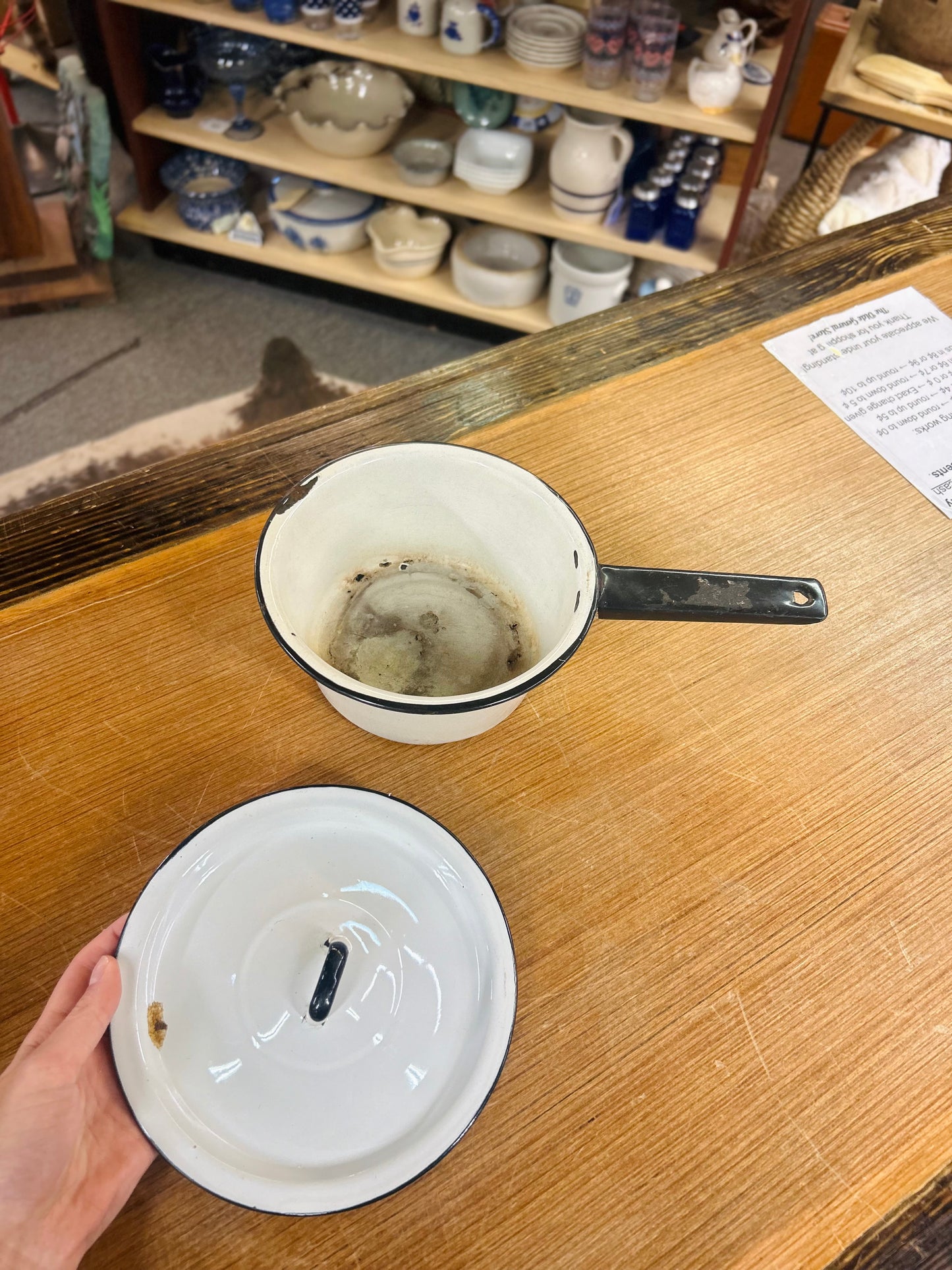Vintage Pot with Lid