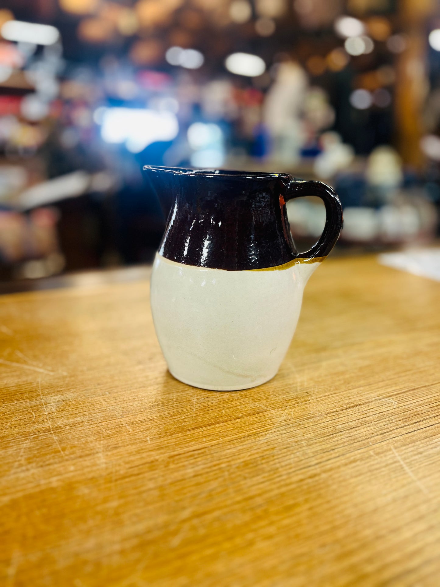 Vintage Two Toned Roseville 2 Quart Pitcher