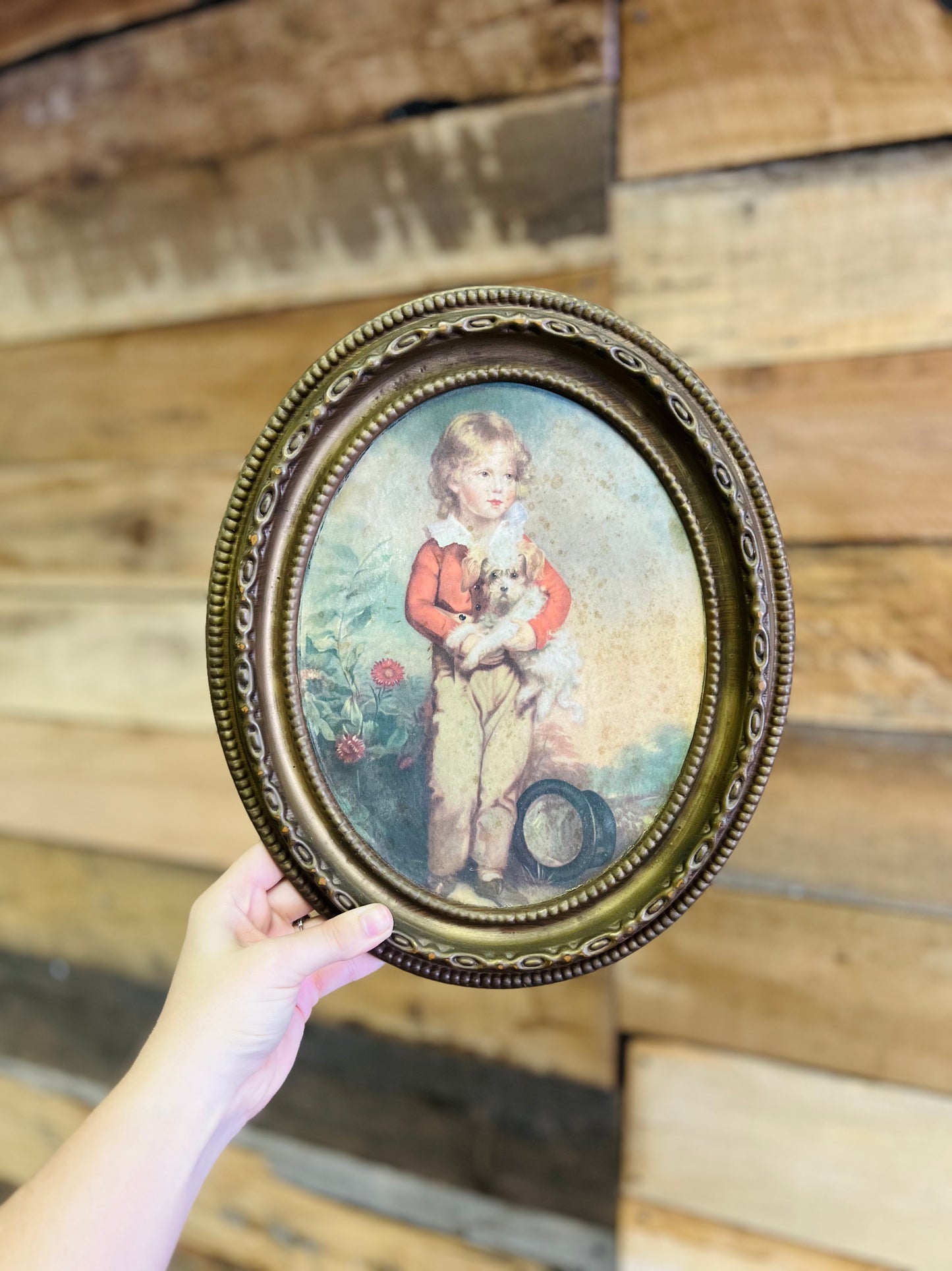 Vintage Arthur William Devis "Master Simpson" Boy with Dog Print