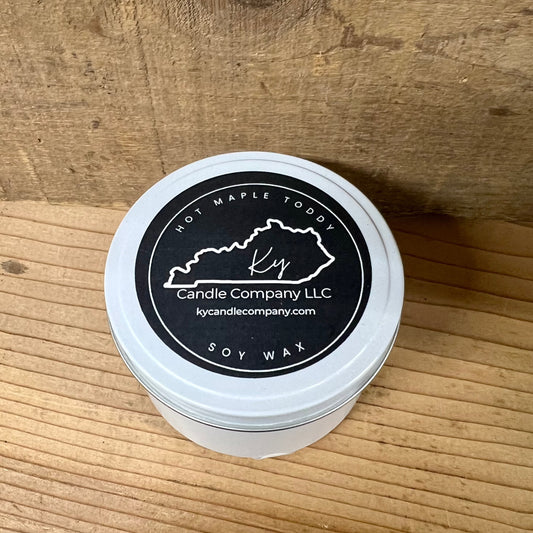 Hot Maple Toddy 8oz Tin Candle
