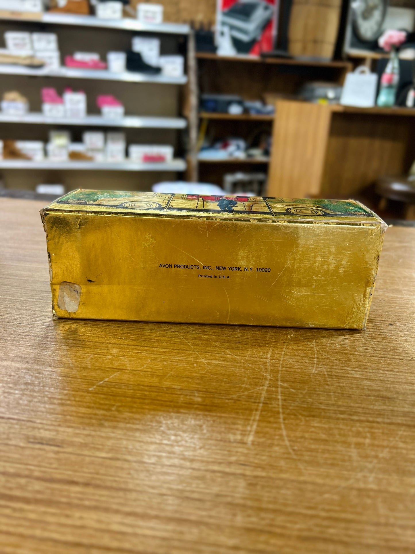Vintage Avon Solid Gold Cadillac Full w/ Box