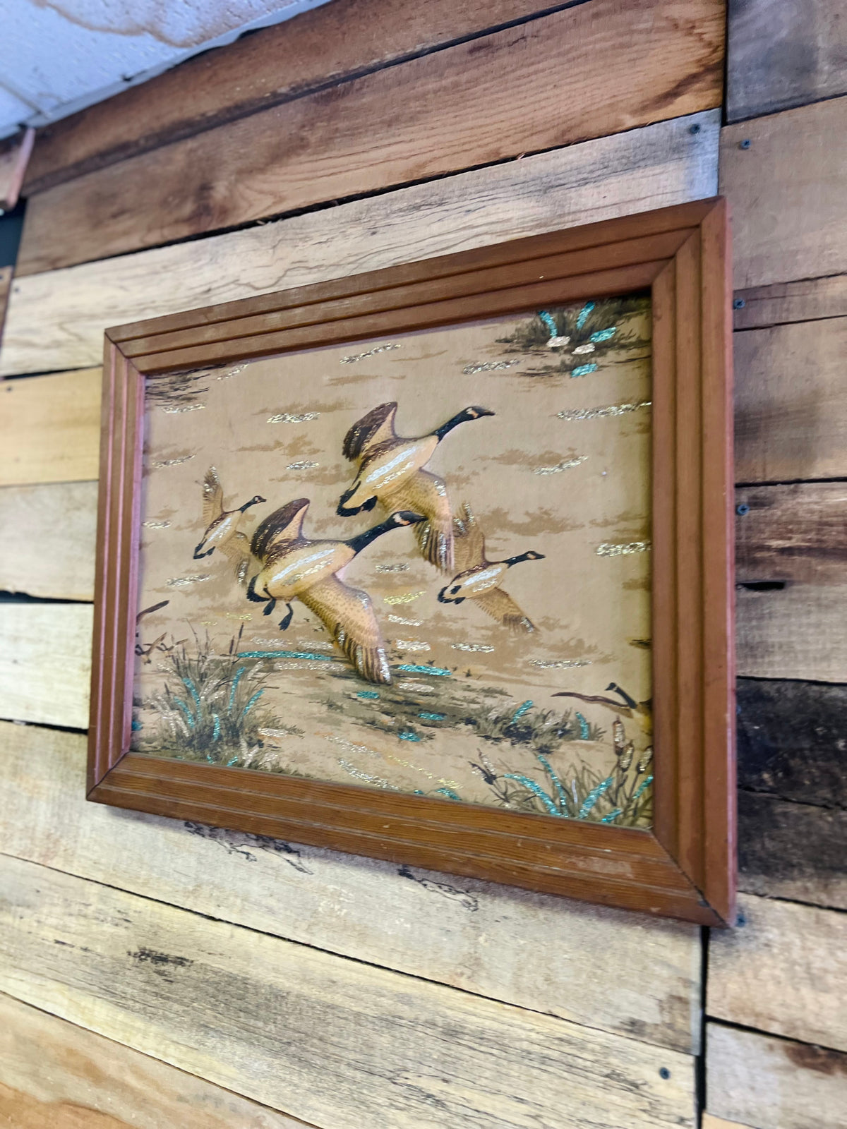 Vintage 3D Flying Geese Frame
