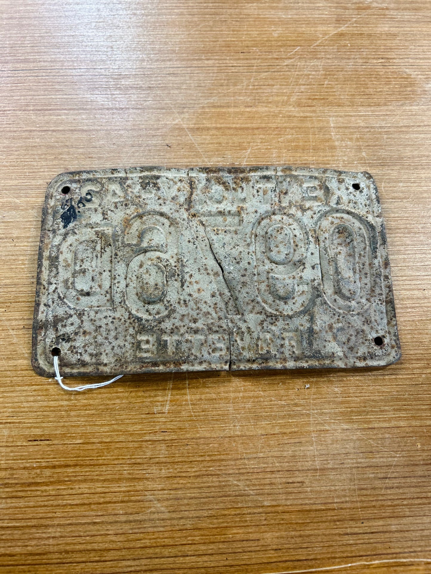 Vintage 1942 Kentucky Fayette Co License Plate