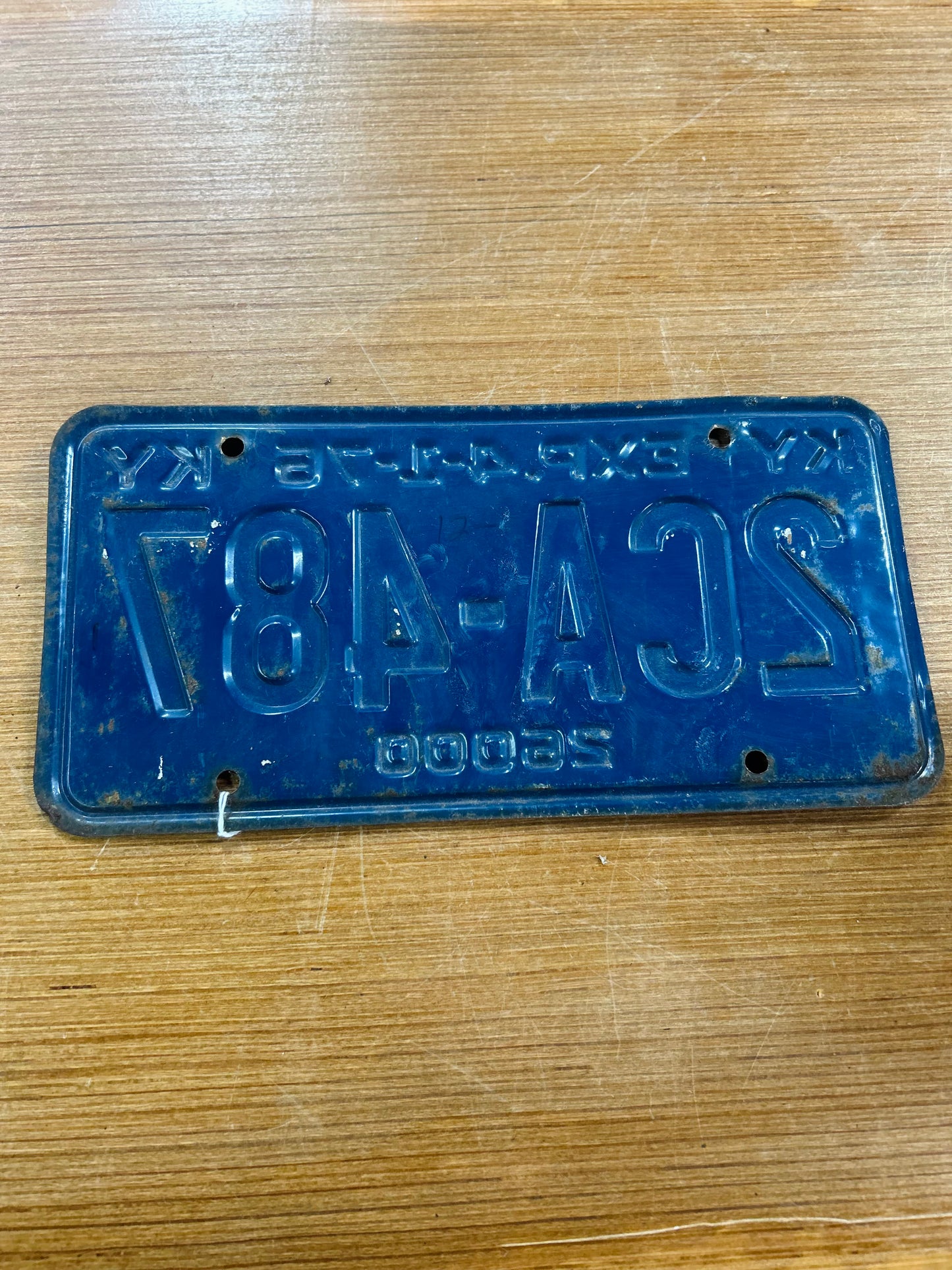 Vintage Metal 1976 Kentucky License Plate