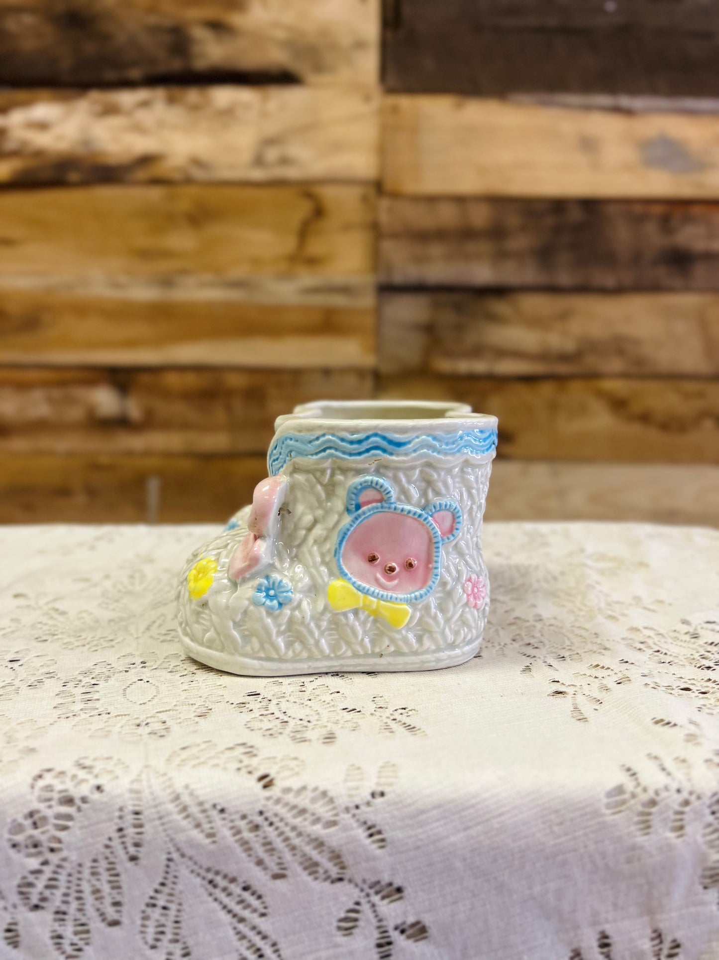 Vintage Giftwares Co. Nancy Pew Baby Booties Planter