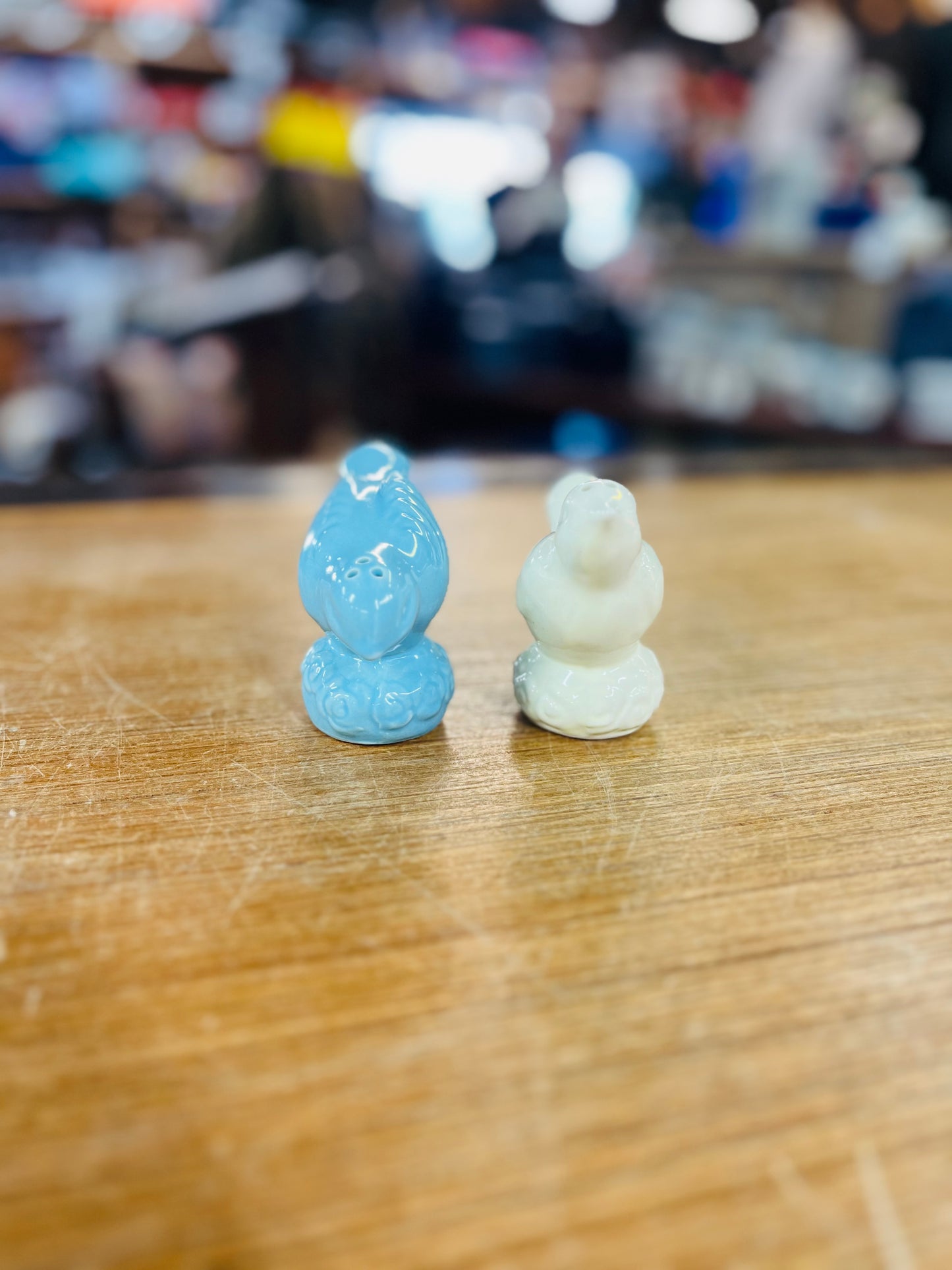 Vintage Ceramic Love Birds Salt & Pepper Shakers
