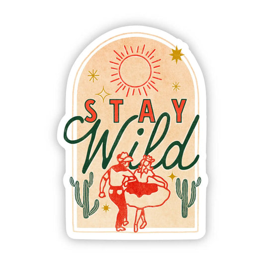 Stay Wild Cowboy Dance Sticker