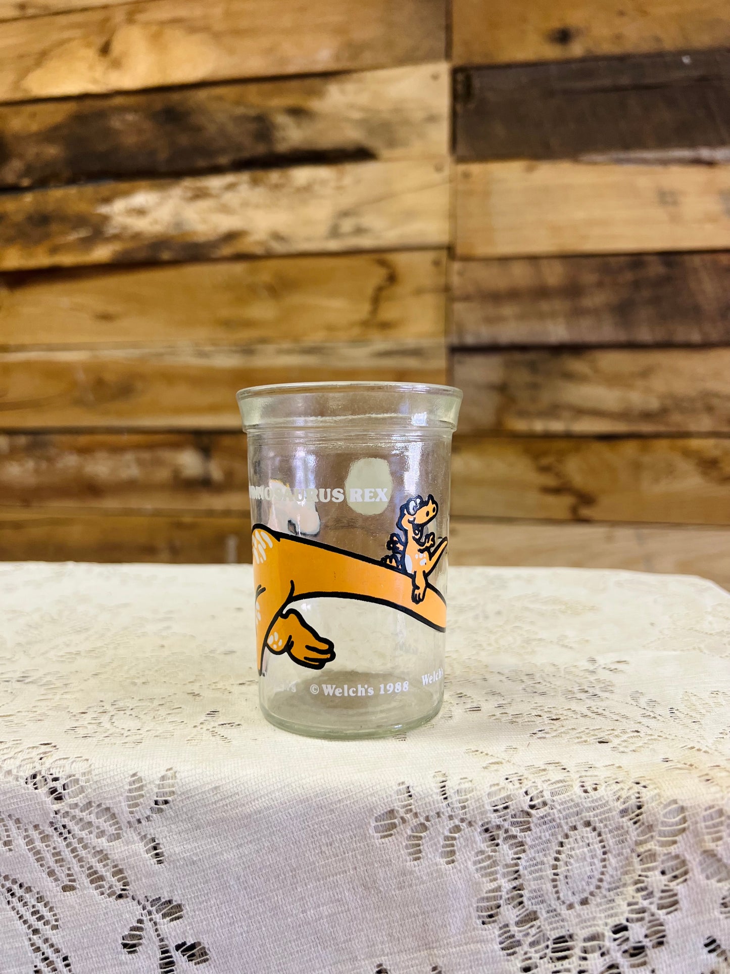 1988 Welch's Tyrannosaurus Rex Glass Cup