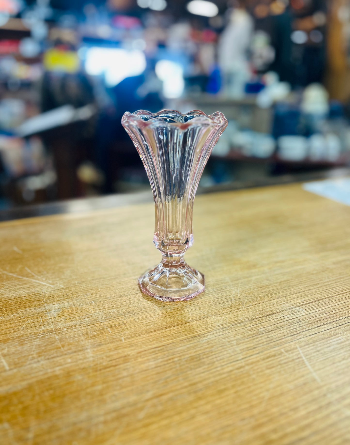 Vinatge Fostoria, Virginia Pink Flower Vase